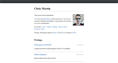 Desktop Screenshot of chris-martin.org