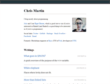 Tablet Screenshot of chris-martin.org